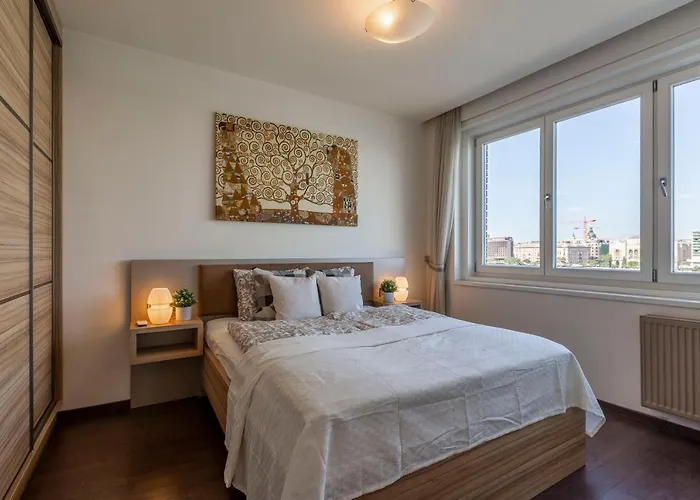 Lägenhet Luxury With A Beautiful View For The Danube River *